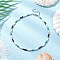 Summer Beach Synthetic Turquoise & Natural Coconut Round Heishi Beaded Necklaces, with 304 Stainless Steel Lobster Claw Clasps, Stainless Steel Color, Colorful, 13.58 inch(34.5cm)