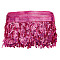 10 Yards Polyester Tassel Lace Ribbon, Fringe Paillette Lace Trim, Macrame Lace Ribbon, Deep Pink, 6-1/4 inch(160mm)