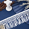 Polyester Yarn Tassel Lace Trim, for Garment Accessories, White, 2-1/2~2-3/4 inch(65~70mm)