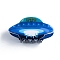 Spacecraft Shape PVC Claw Hair Clips, Hair Accessories for Women & Girls, Blue, 50x95x39mm