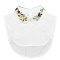 Detachable Polyester Embroidered Flower Collar, Neckline Trim, DIY Garment Accessories, White, 332x358x8mm