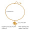 Summer Beach 304 Stainless Steel & Natural Pearl & Natural Shell Pendant Necklaces for Women, Golden, Crab, 16.14 inch(41cm)