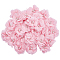 30Pcs Polyester & Plastic Imitation Pearl & Rhinestone Flower Ornament Accessories, for Dress Costumes Decorations, Pink, 55x24mm