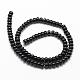 Brins de perles d'onyx noir naturel G-P161-19-6x4mm-2