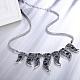 Fashion Women Jewelry Zinc Alloy Glass Rhinestone Bib Statement Necklaces NJEW-BB15208-4