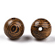 Perles en bois de wengé naturel WOOD-S659-18-LF-2