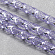 メッシュチューブ  プラスチックネットスレッドコード  銀鉱脈で  紫色のメディア  4mm  50ヤード/バンドル（150フィート/バンドル） X-PNT-Q001-4mm-03-1