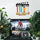SUPERDANT Powerlifting Medal Hanger Display Weightlifting Sports Medals Display Rack for 40+ Medals Wall Mount Ribbon Display Holder Rack Hanger Decor Iron Hooks Gifts for Athletes ODIS-WH0021-520-7
