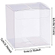 BENECREAT 50PCS 7x7x7cm Clear Cube Wedding Favour Boxes PVC Transparent Cube Gift Boxes for Candy Chocolate Valentine CON-BC0005-43-2