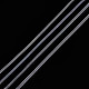 伸縮性のあるストレッチポリエステルクリスタルのひもコード  ジュエリー作りブレスレットビーズ糸  透明  0.7mm  約109.36ヤード（100m）/ロール EW-0.7D-1-4