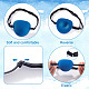 Globleland 6 pièces 3 couleurs polyester masques pour les yeux simples AJEW-GL0002-04-5