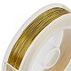 Benecreat 0.4mm (calibre 26) 100m fil de fabrication en fer doré résistant au ternissement pour le projet de perles de bijoux MW-BC0001-01B-4