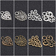 GORGECRAFT 8Pcs 4 Styles Vintage Cape Clip Antique Silver Bronze Dresses Shawl Clips Alloy Sweater Retro Hollow Filigree Flower Heart Brooches Celtic for Shirt Cardigans Collar Women Supplies BUTT-GF0001-04-3