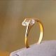 Real 18K Gold Plated Brass Cubic Zirconia Cuff Rings RJEW-EE0001-024E-3