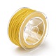 マクラメコットンコード  編組ロープ  プラスチックリール付き  壁掛け用  工芸  ギフト包装  ゴールド  1.2mm  約26.25ヤード（24m）/ロール OCOR-H110-01B-19-3