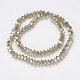 Full Rainbow Plated Faceted Bicone Glass Beads Strands EGLA-J099-FR10-2