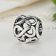 925 Thai Sterling Silver Hollow Infinity Ball European Beads STER-FF0001-033-2