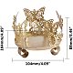 SUPERFINDINGS butterfly candle holders Flower Butterfly Decoration Candlestick Tealight Candles Holder for Weddings Elegant Decorations AJEW-WH0019-30-2
