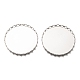 304 Stainless Steel Cabochon Settings STAS-H136-13A-P-1