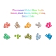 Perle di tromba di vetro di colore fluorescente 8000pcs 10 colori SEED-YW0001-32-2
