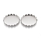 201 Stainless Steel Cabochon Settings STAS-P249-10B-P-1
