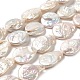 Hebras de perlas keshi de perlas barrocas naturales PEAR-E016-013-1