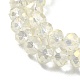 Chapelets de perles en verre électroplaqué EGLA-D020-8x5mm-70-4