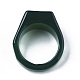 天然瑪瑙指輪  ワイドバンドリング  染め  長方形  ミックスカラー  サイズ10  内径：19~20mm G-N0326-034-3