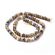 Chapelets de perles en agate fou naturel G-O162-26-4x6mm-4