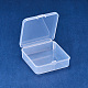 Benecreat 10 упаковка квадратных прозрачных пластиковых контейнеров для хранения шариков коробка с откидными крышками для мелких предметов CON-BC0004-62-3