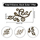 NBEADS 5 Pairs 5 Colors Iron on Flower Patches DIY-NB0007-78-2