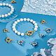 Unicraftale 16 ensembles 2 couleurs fermoirs à ressort de 8.5~14.5 mm fermoirs à ressort en laiton avec bails de tube fermoirs de bracelets fermés fermoirs de connecteur de fermoir de bijoux à surface lisse pour la fabrication de bijoux à faire soi-même KK-UN0001-26-2