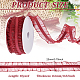 FINGERINSPIRE 10 Yards Double Ruffle Lace Trim FireBrick 3/4 inch Wide Ruffle Stretch Elastic Edging Trim Red Pleated Fabric Lace Ribbon for DIY Dress Headwear Decoration and Gift Wrapping OCOR-WH0060-44A-4
