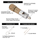 Kit de herramientas de reparación de grapadora manual de punzón de coser de acero inoxidable nbeads TOOL-NB0001-65-4