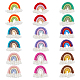 Dicosmético 18 Uds. 9 colores polialgodón (algodón poliéster) colgante de pared arcoíris FIND-DC0002-90-1