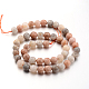 Faceted Round Natural Multi-Moonstone Bead Strands G-L432-03-8mm-2