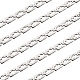 Rectángulo de acero inoxidable con cadenas de eslabones cruzados CHS-TAC0002-01P-3