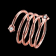 Latón circonio cúbico cinco bucles con los anillos de dedo estrella para el partido RJEW-BB16307-6RG-2