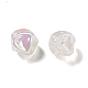 UV Plating Rainbow Iridescent Acrylic Beads PACR-M002-07A-4