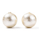 Perle di cotone compresso perle WOVE-S114-8mm-10-3