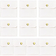 BENECREAT 10Pcs White PU Leather Jewelry Pouch ABAG-WH0032-35B-1