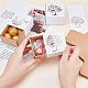 PandaHall 24pcs Tree of Life Favor Boxes Cube Candy Box Paper Gift Box for Wedding Birthday Graduation Communion Baptism Baptism Party Confetti Favors Package CON-PH0002-51-4