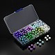 1 scatola stile misto di perle di vetro rotondo perline HY-X0002-01-B-3
