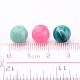 Acryliques perles mélangées rondes de pierres précieuses pour les bijoux bricolage et bracelets X-PGB281Y-4