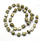 Natural Pyrite Beads Strands G-K039-01-2