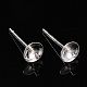 925 Sterling Silver Stud Earring Findings STER-E062-04C-S-5