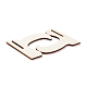 Mini segni di lavagna in legno a forma di pizzo AJEW-M035-10-3