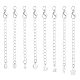 Ahadermaker 24 extensor de cadena de latón de 8 estilos KK-GA0001-52S-1
