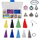 SUNNYCLUE 1 Box DIY 6 Pairs Chandelier Tassel Earrings Making Starter Kits Jewelry Making Craft Supplies Accessories for Beginners DIY-SC0004-54-2