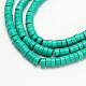 Chapelets de perles en turquoise synthétique X-TURQ-G110-6x3mm-09-1